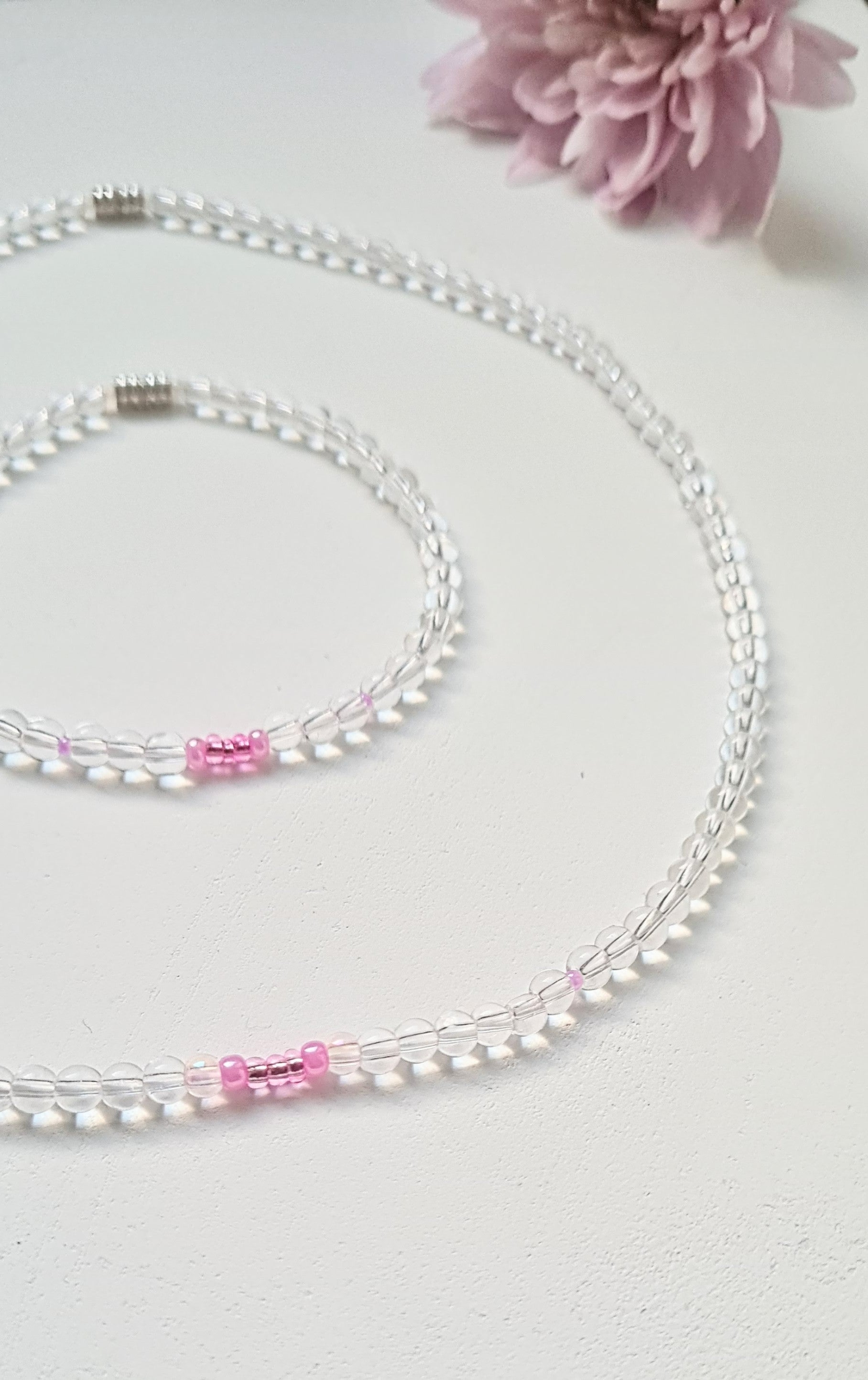 Pulsing Raspberry Necklace & Bracelet Set | The Light of Bloom