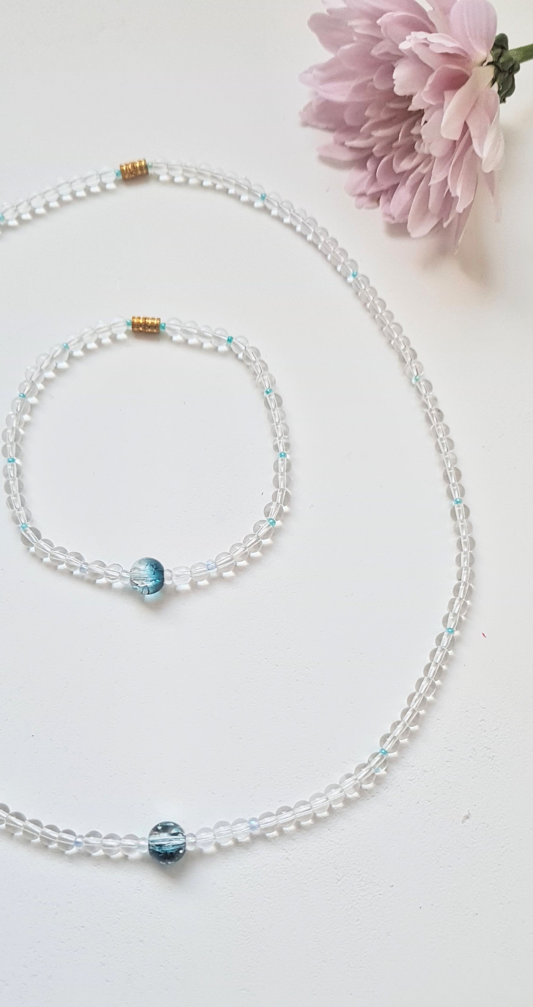 Ocean Waves – Necklace & Bracelet Set | The Light of Bloom