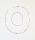 Violet Cornflour Necklace & Bracelet Set | The Light of Bloom