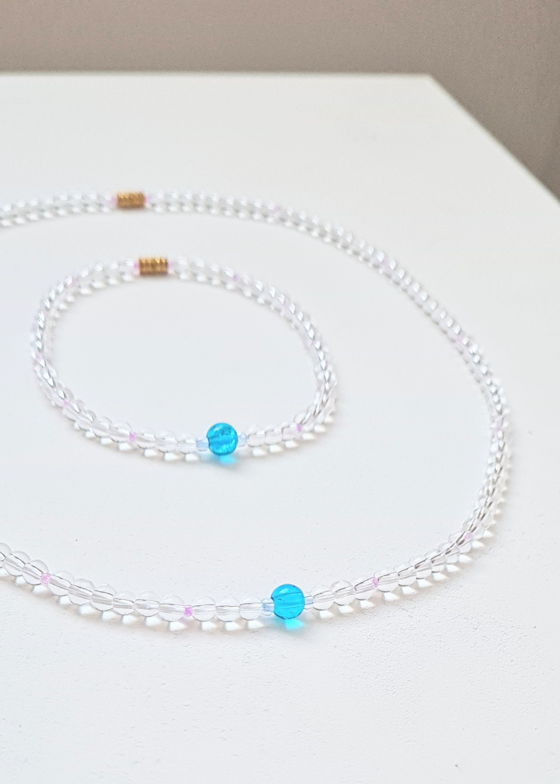 Violet Cornflour Necklace & Bracelet Set | The Light of Bloom