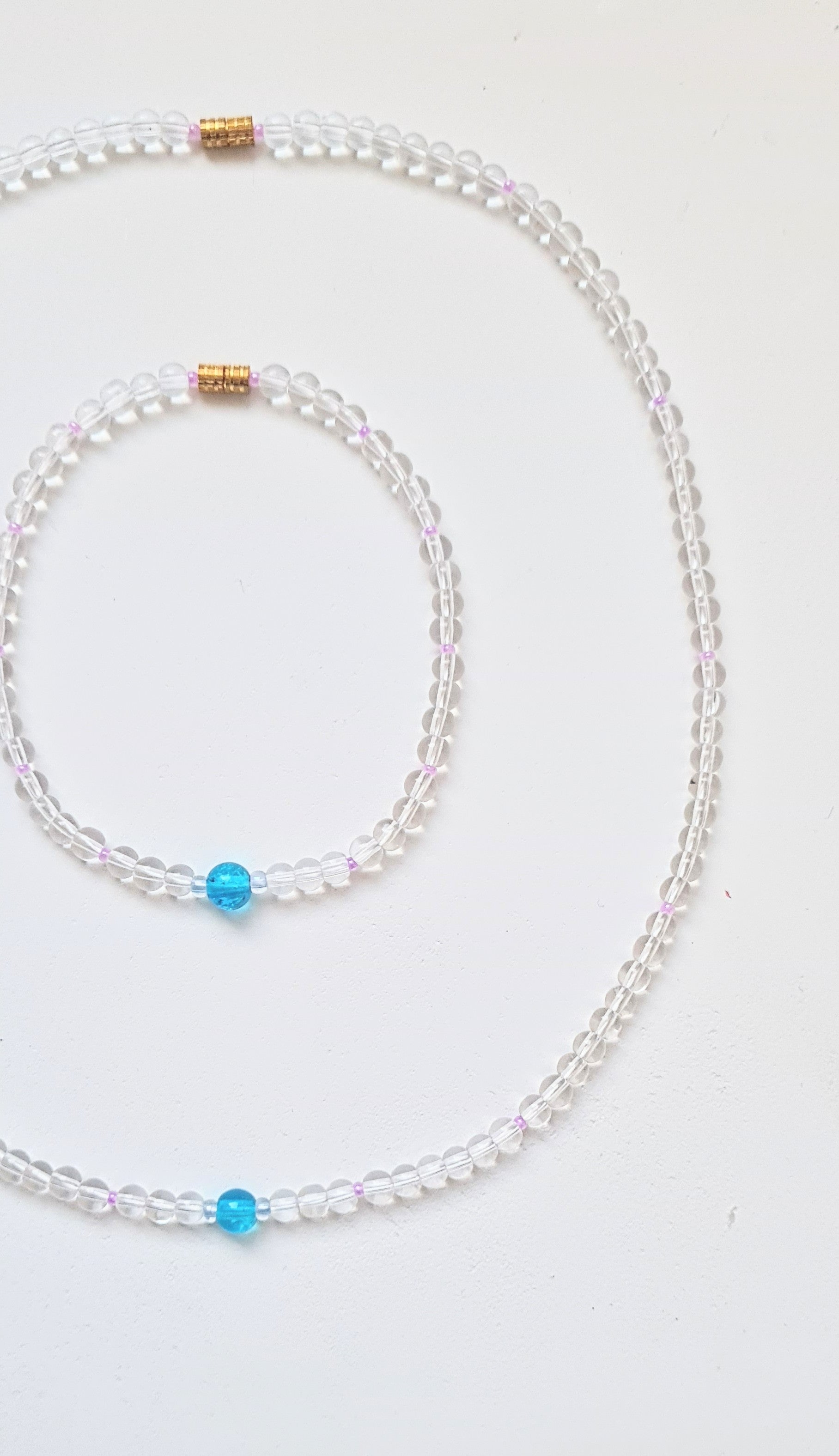 Violet Cornflour Necklace & Bracelet Set | The Light of Bloom