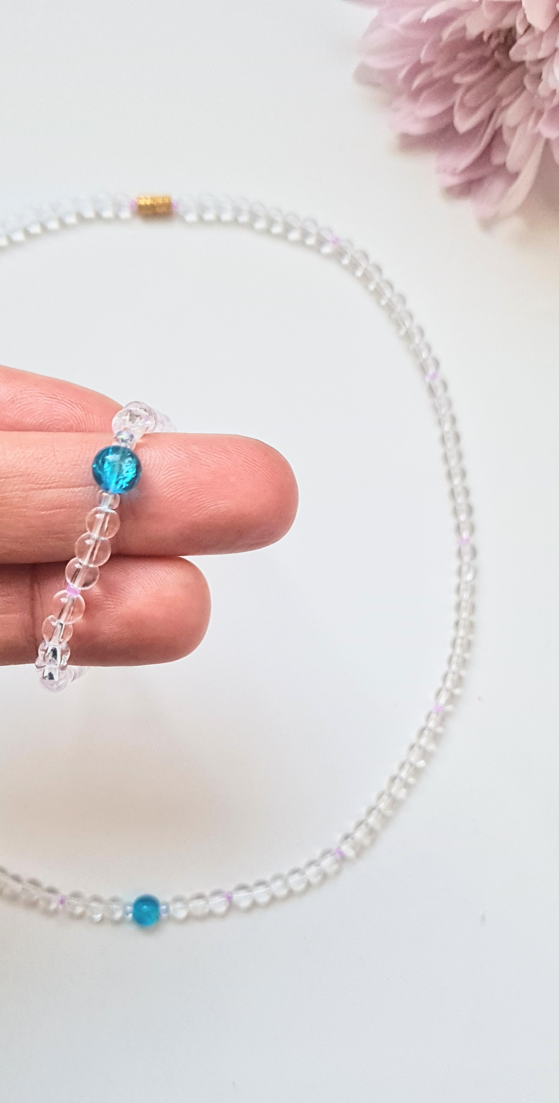 Violet Cornflour Necklace & Bracelet Set | The Light of Bloom