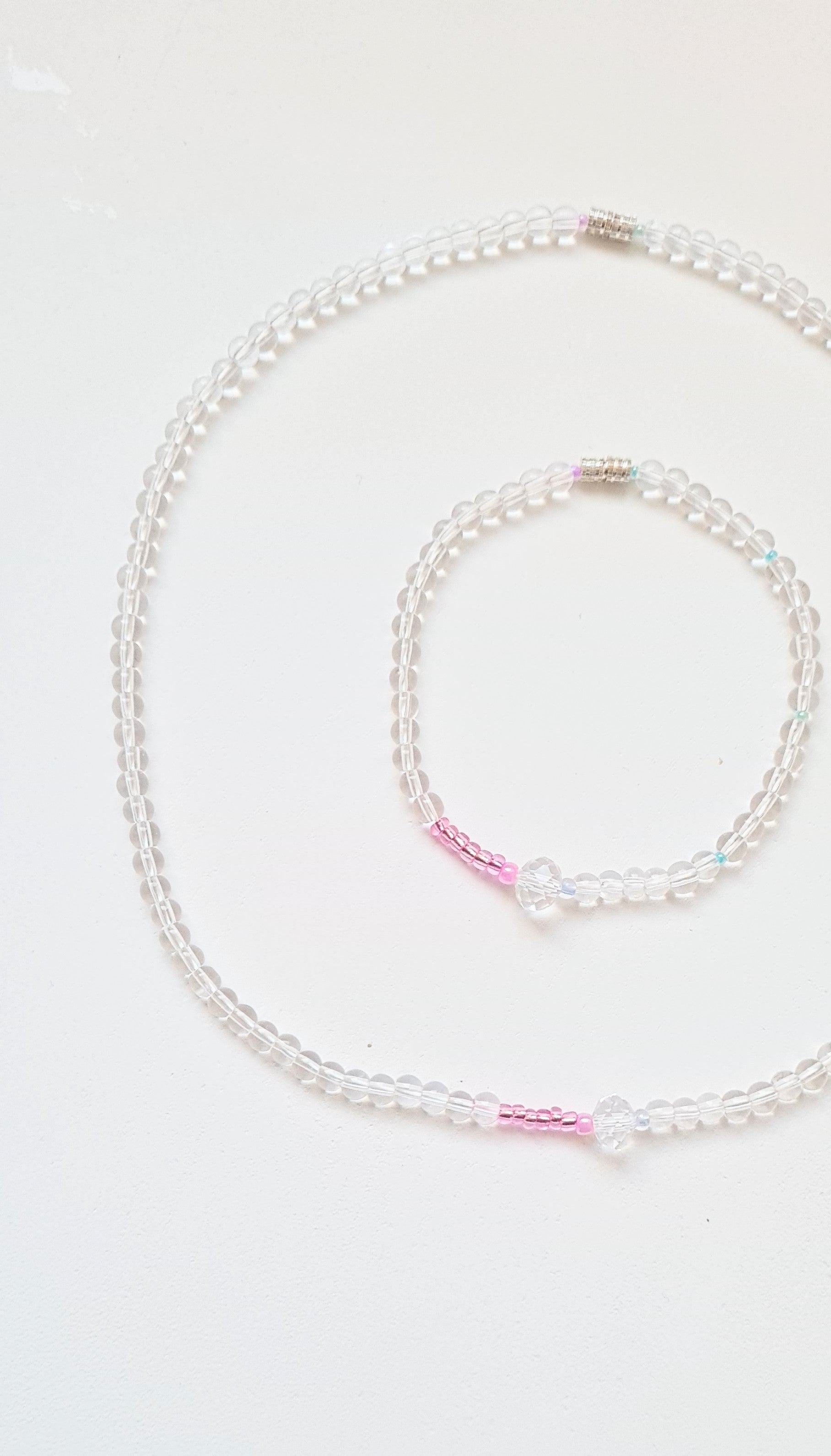 Crystal Rose – Necklace & Bracelet Set!| The Light of Bloom
