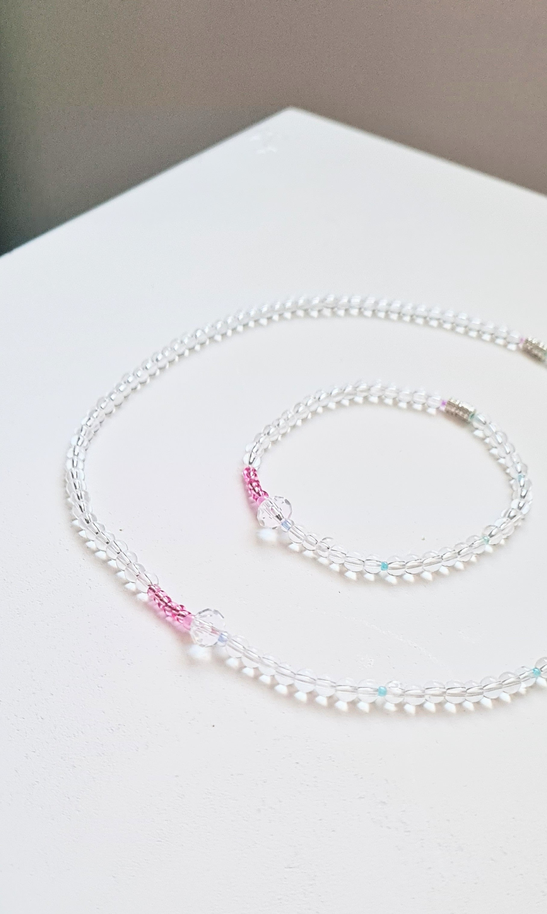 Crystal Rose – Necklace & Bracelet Set!| The Light of Bloom