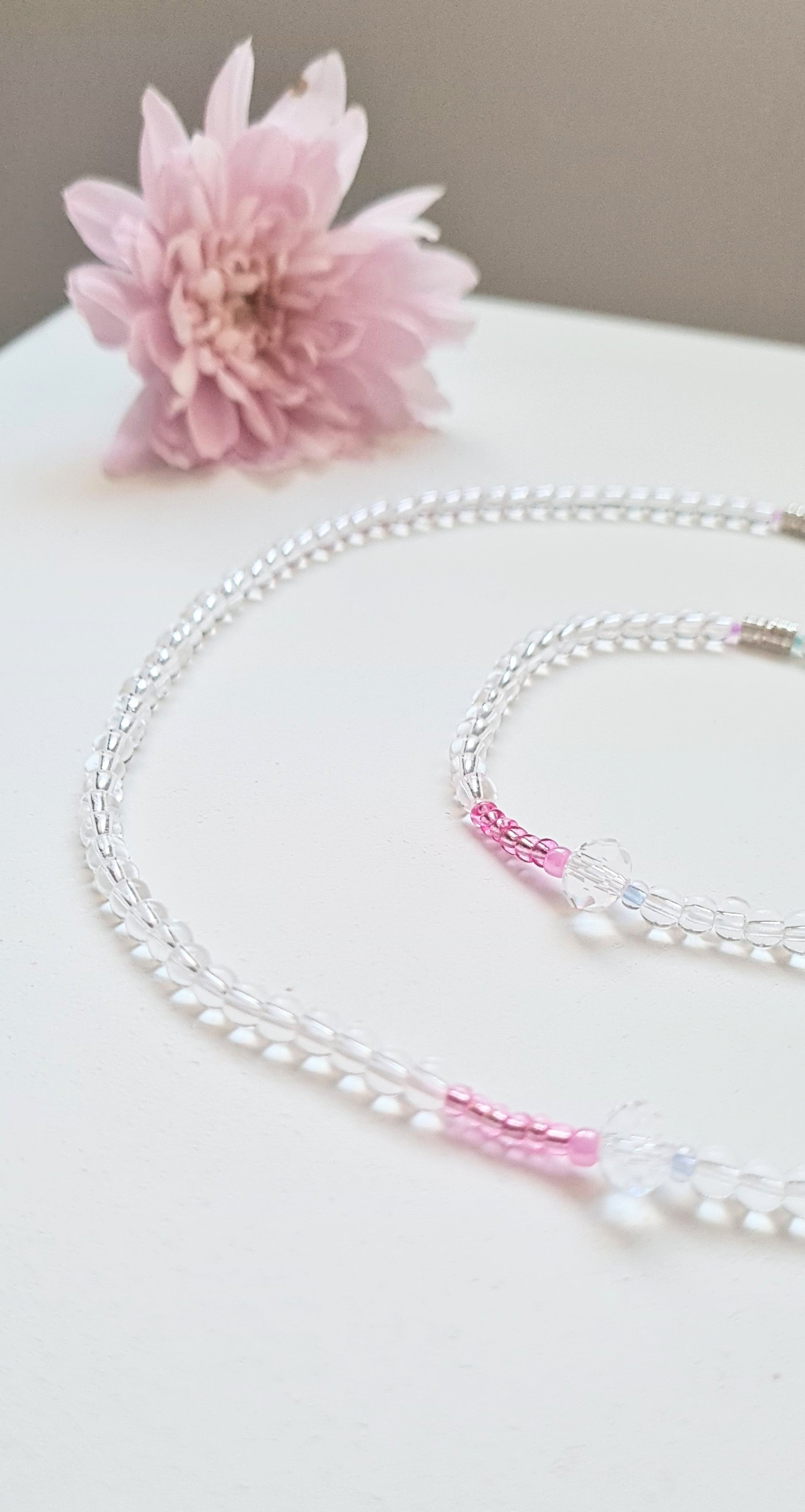 Crystal Rose – Necklace & Bracelet Set!| The Light of Bloom