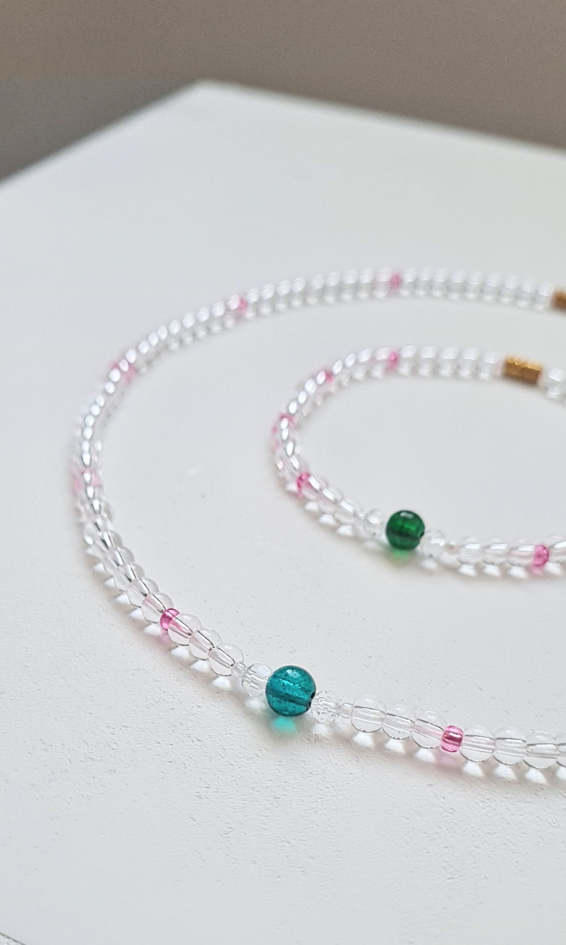 Raspberry Leaf – Necklace & Bracelet Set | The Light of Bloom