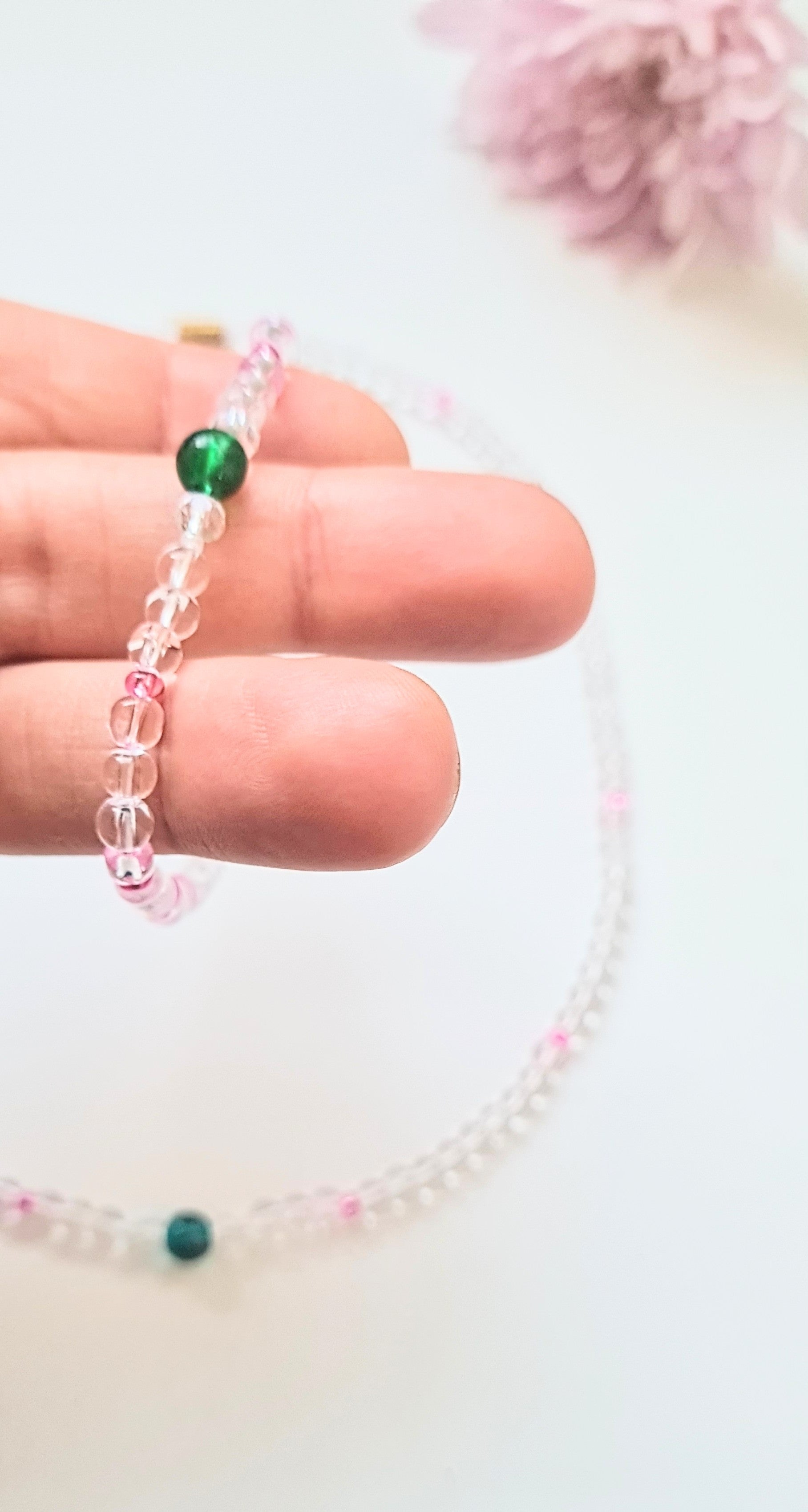 Raspberry Leaf – Necklace & Bracelet Set | The Light of Bloom